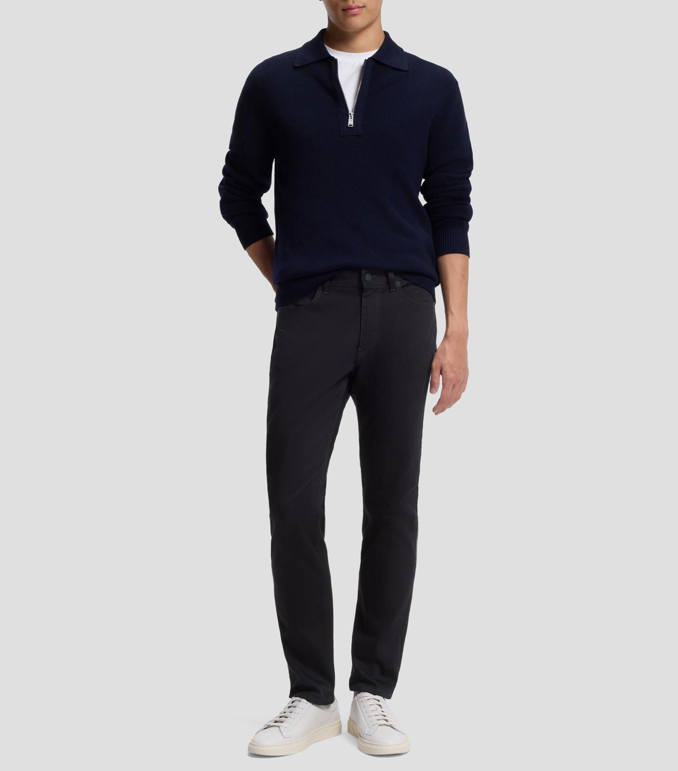 Jeans Boss Delaware slim en sarga antidecoloración Hombre